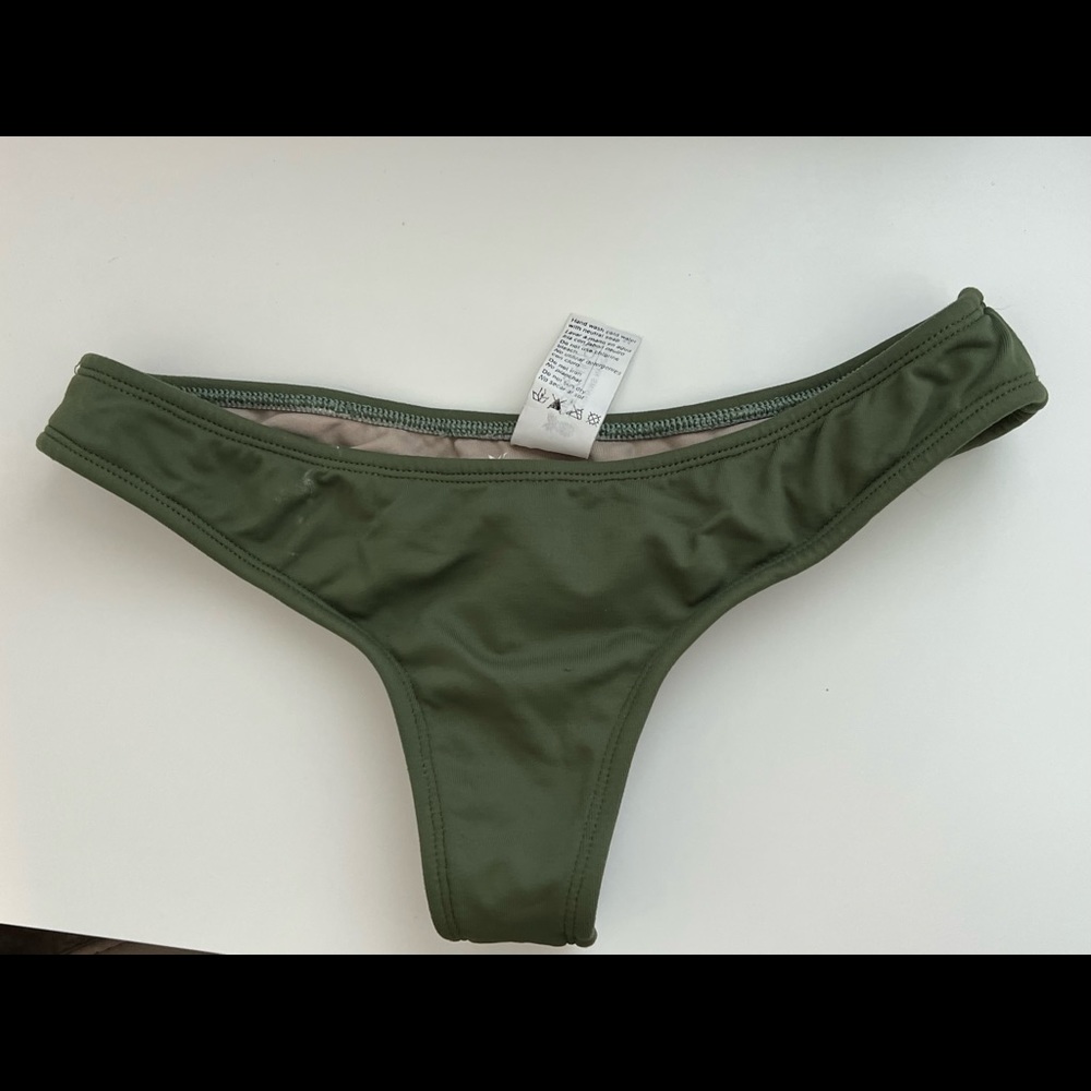 COPY - Midori green cheeky thong bikini bottom